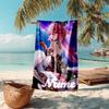 Personalized customized proof beach towel with Genshin Impact characters pattern - soft, absorbent,quick-drying,perfect swimming,camping&bathing