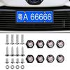 Edelstahl Auto Kennzeichenschrauben für Cadillac ATS CTS DTS STS XTS SLS BLS XLR Escalade Deville Seville Zubehör