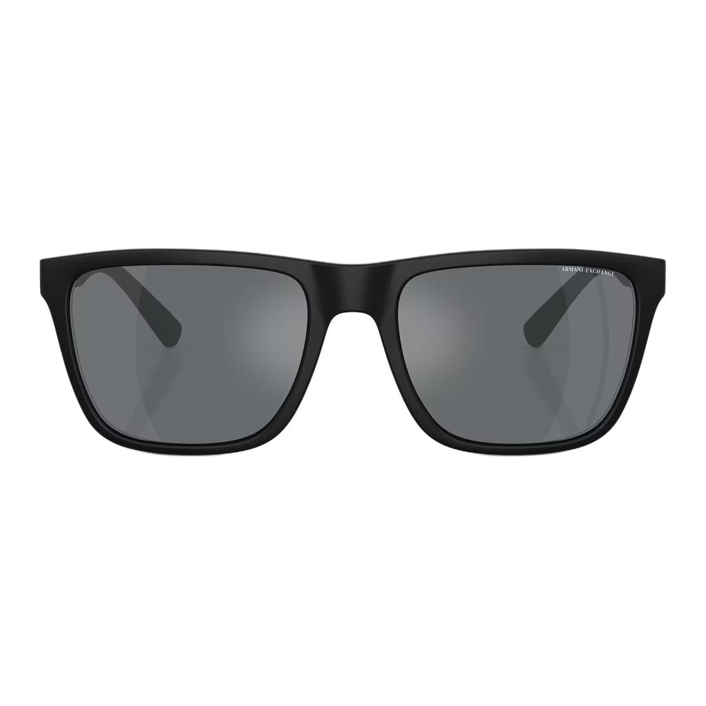 Armani Exchange 4080Sf Lightweight Comfortable Gray Mirror Square Sunglasses Unisex sunglasses 0AX4080SF-80786G