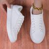 MAEDEF White Shoes Women Vulcanized Shoes Casual Skateboard Shoe Men Solid Flats Leisure Woman Sneakers Walking Men Sports Shoes