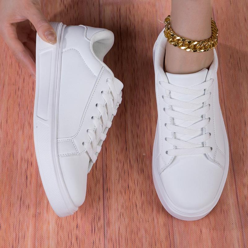 MAEDEF White Shoes Women Vulcanized Shoes Casual Skateboard Shoe Men Solid Flats Leisure Woman Sneakers Walking Men Sports Shoes