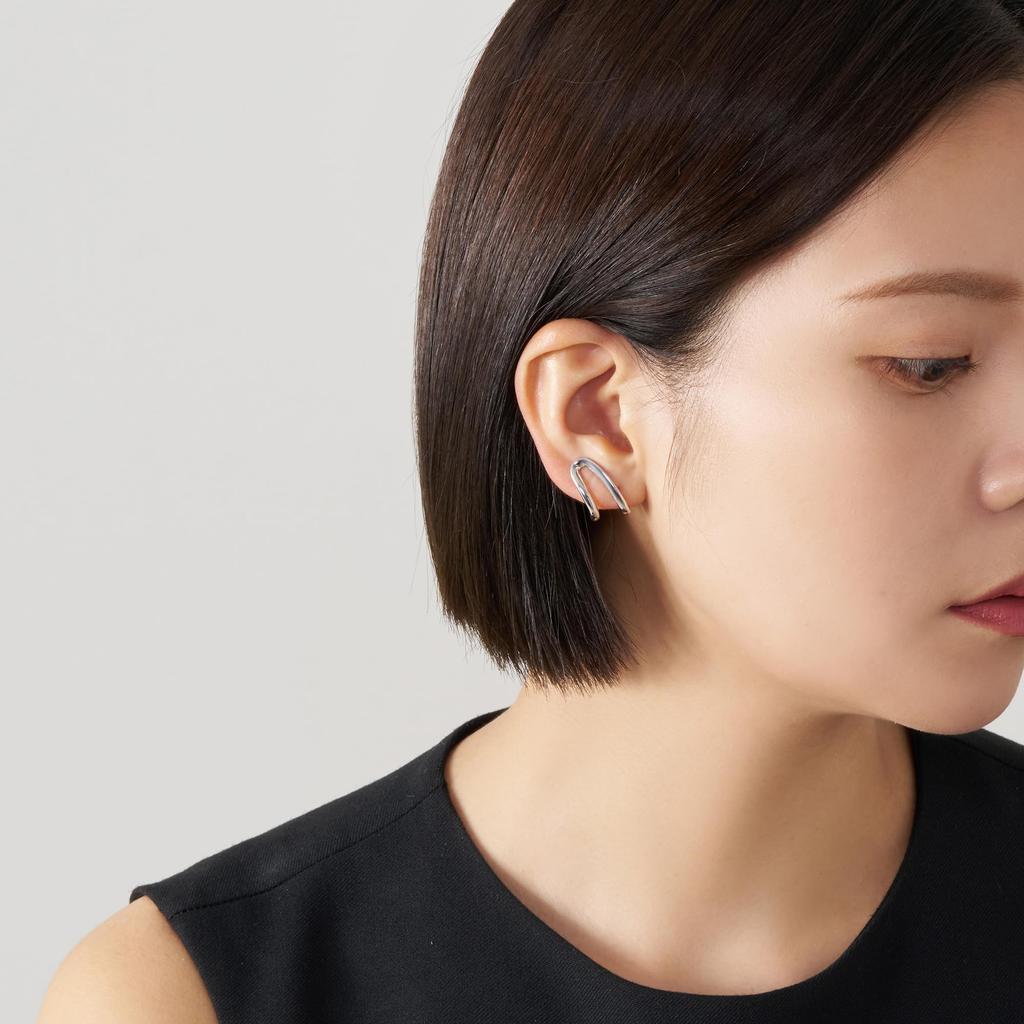 Kuma Earrings KMSE0155 SI [Official] [Vendome Aoyama] [Kengo + MA,YU]