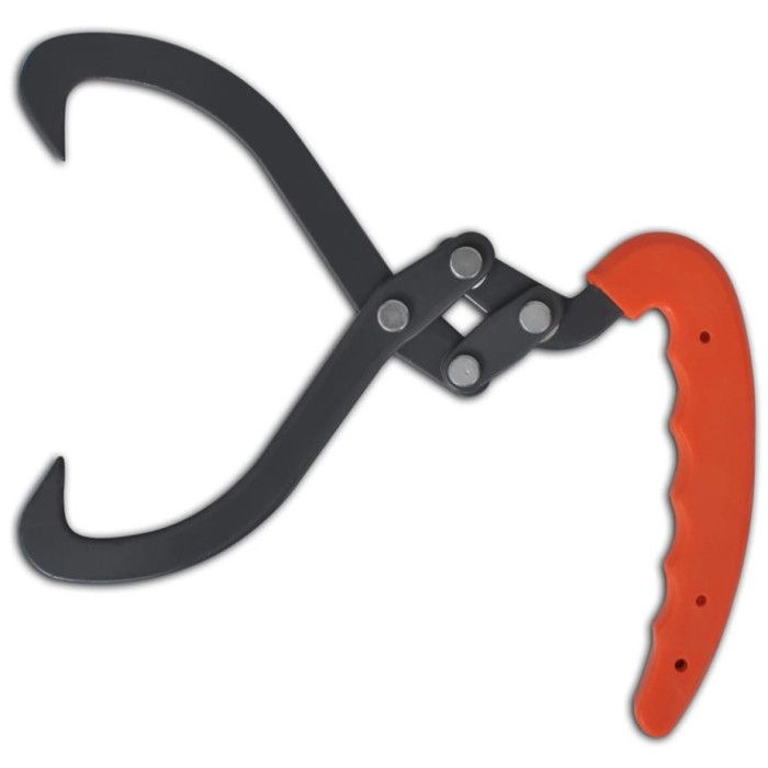 VidaXL Pinces à bûches 4 pcs avec manche en PVC 141269