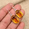 Citrine Gemstone Handmade 925 Sterling Silver Earring Jewelry For Christmas