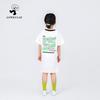 Summer Korean Style Girls' Fashion Printed Breathable Dress with Long/Short Sleeves