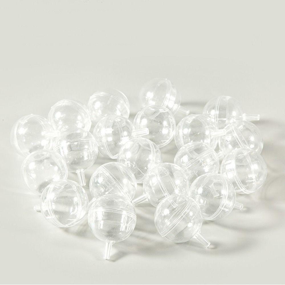 100pcs Plastic Chocolate Flower Plate Box Transparent Chocolate Ball Holder  Engagement Party