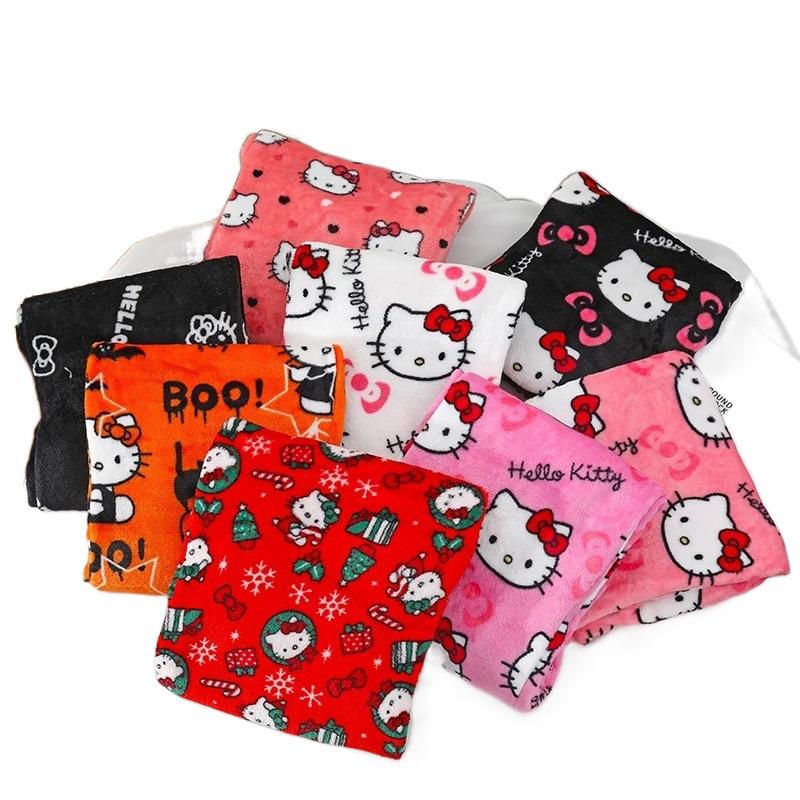 Pantaloni de Pijama HelloKitty pentru Femei Pantaloni de Casă din Fleece cu Desene Animate pentru Halloween Călduroși Căptușiți cu Fleece Toamnă Iarnă