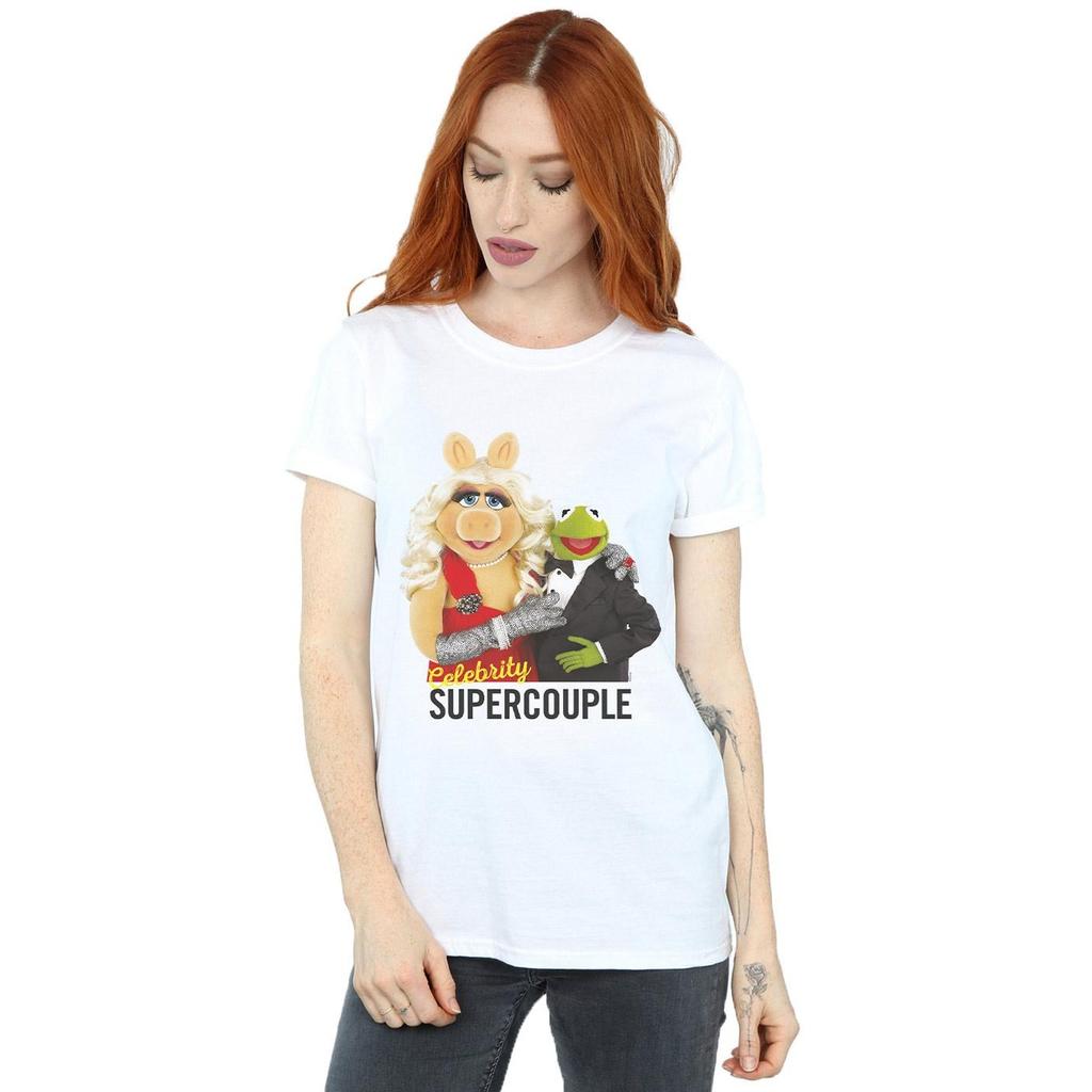 Disney Womens/Ladies The Muppets Celebrity Supercouple Cotton Boyfriend T-Shirt