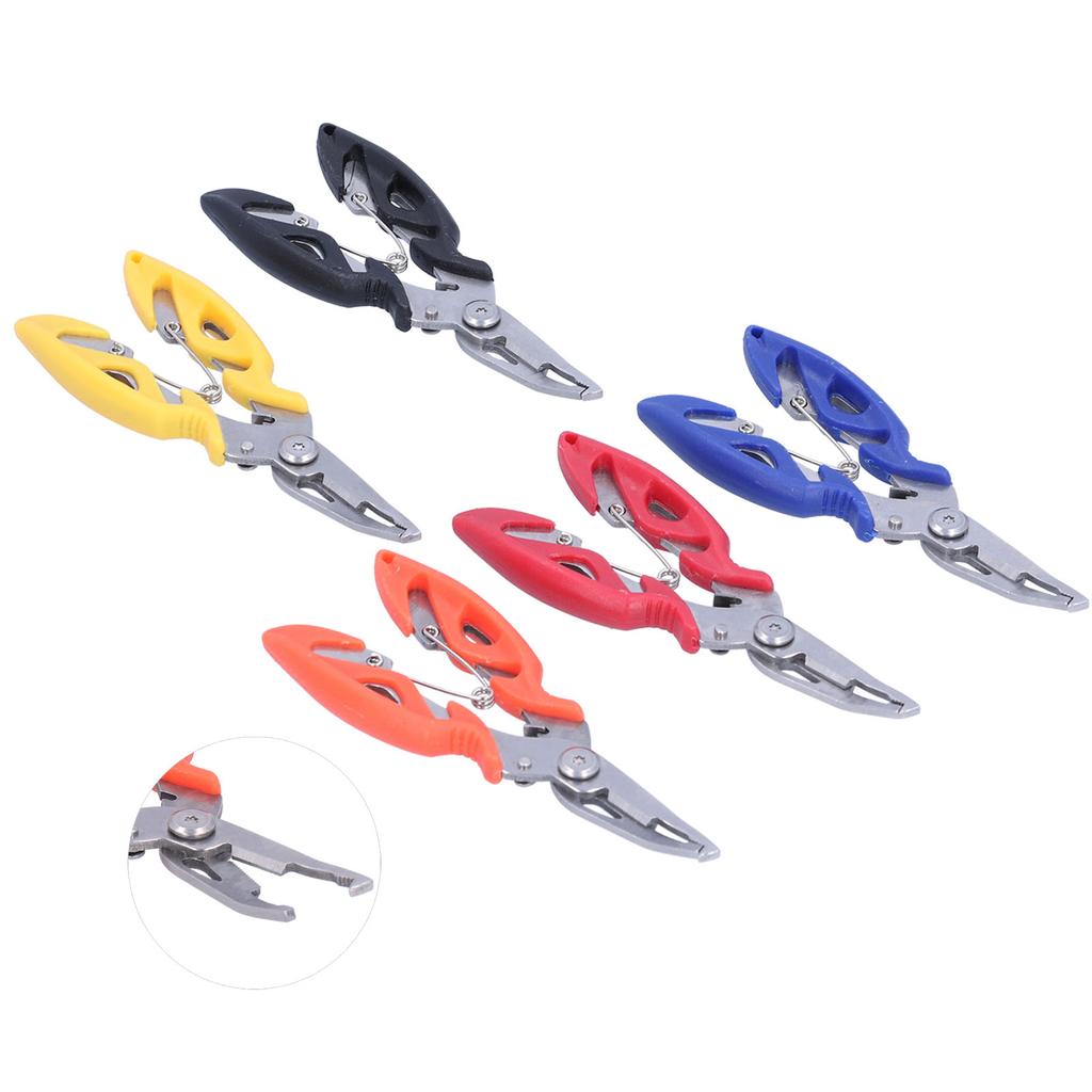 5Pcs Stainless Steel Fishing Pliers Hook Remover Multifunction Lures Curved Scissors
