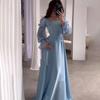 European and American Women's 2024 Autumn French Mori Style Over-the-Knee Dress