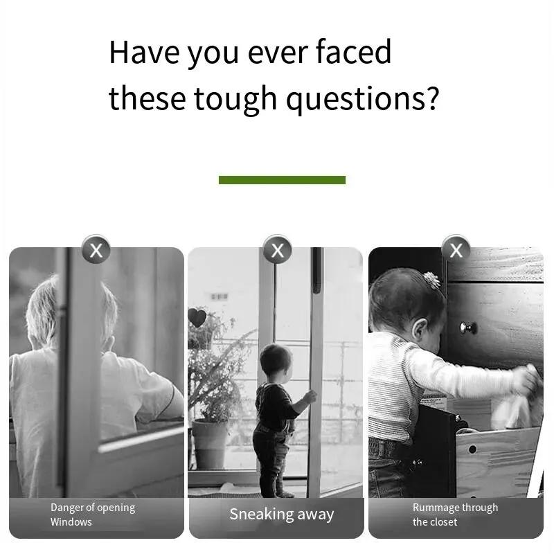 Door Lock Latch Catch Toddler Kids Window Limiter Baby Safety Lock Adjustable Child Cabinet Locks Door RefrigeKeep Children Safe