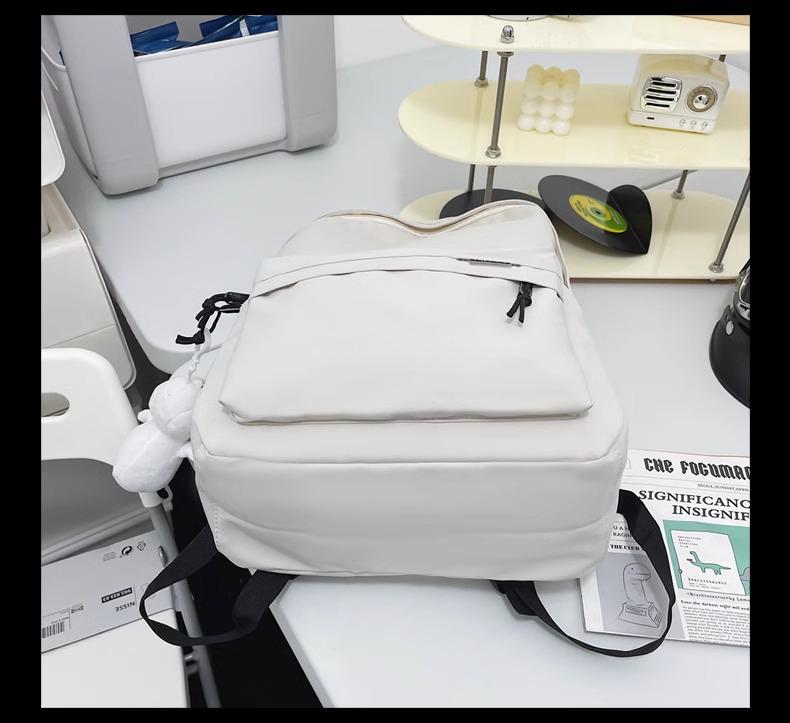 Girls' Fashion College-Style Backpack: Large Capacity, Casual Travel, Junior High School, or Couples