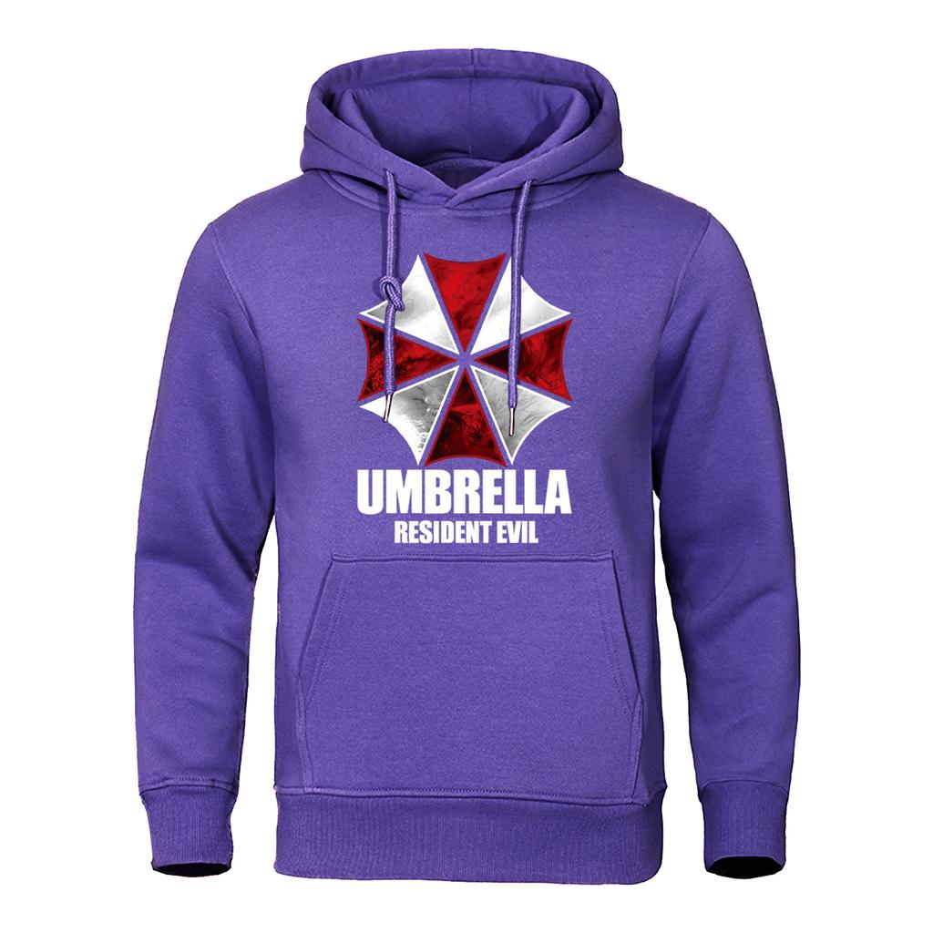 Red And White Protective Umbrella Hoody Mens Personality Loose Hoodie Fashion Pullover Sweatshirt Oversized Clothing