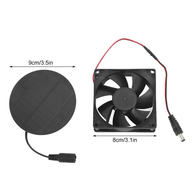 Solární skleníkový ventilátor Solární podkrovní ventilátor IP65 Vodotěsný Chlazení Větrání Pro Skleník Kurník Kůlnu Psí boudu Venkovní