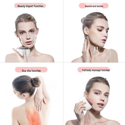 Gua Sha Vibrierendes Mikrostrom-Gesichtsmassagegerät mit Lichttherapie zum Liften und Straffen
