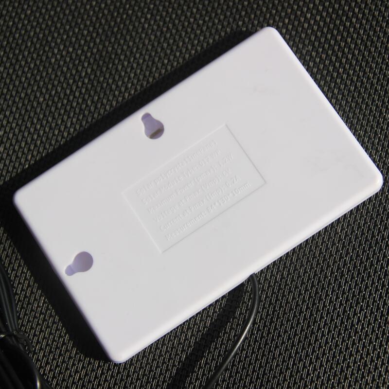 6V 1.2W Polycrystalline Solarzelle mit Kunststoffrahmen, 3M DC-Kabel