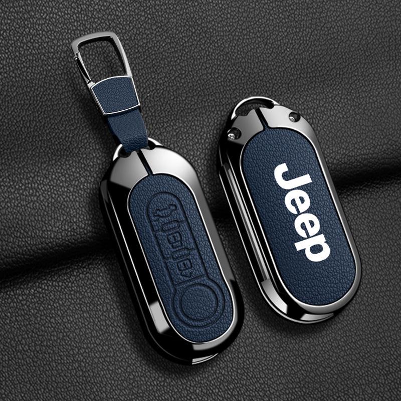 Compatible Jeep Key Case for Compass, Renegade, Cherokee, Grand Commander, Grand Cherokee