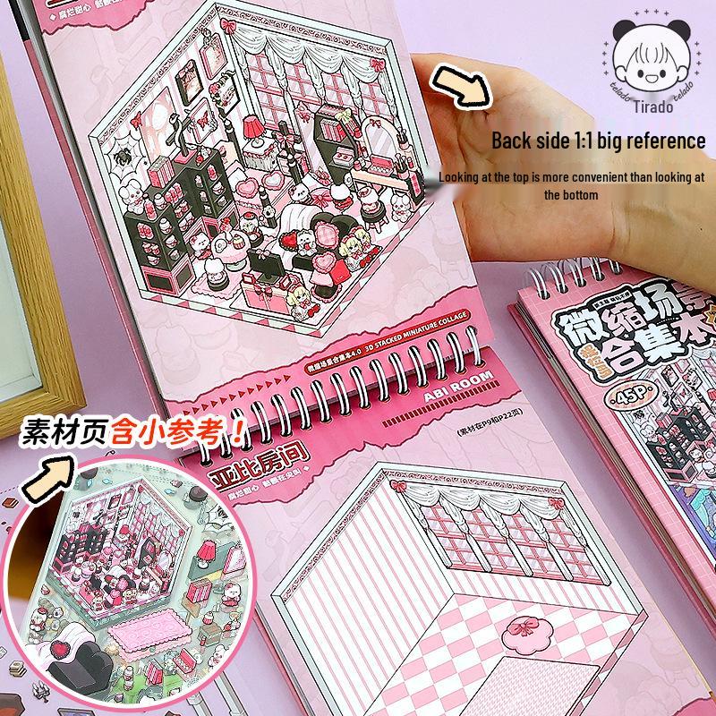 Tirador Cottage Girl Scary Scene Stickers: DIY Journal & Toy Collection