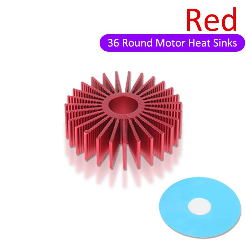 3D Printer Parts Heat Sink for 36 Round Motor Aluminium 1-5 Pcs Heat Dissipation Cooling Accessories Heat Sink for Voron 1.0 2.4