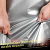 Double Silver Sun Shade Cloth Waterproof UV Protection Tarpaulin High Density Heat Resistant Sunscreen Tarp with Grommets