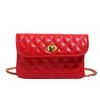 Pu Small Square Crossbody Bag With Chain Strap For Daily Use And Fashion