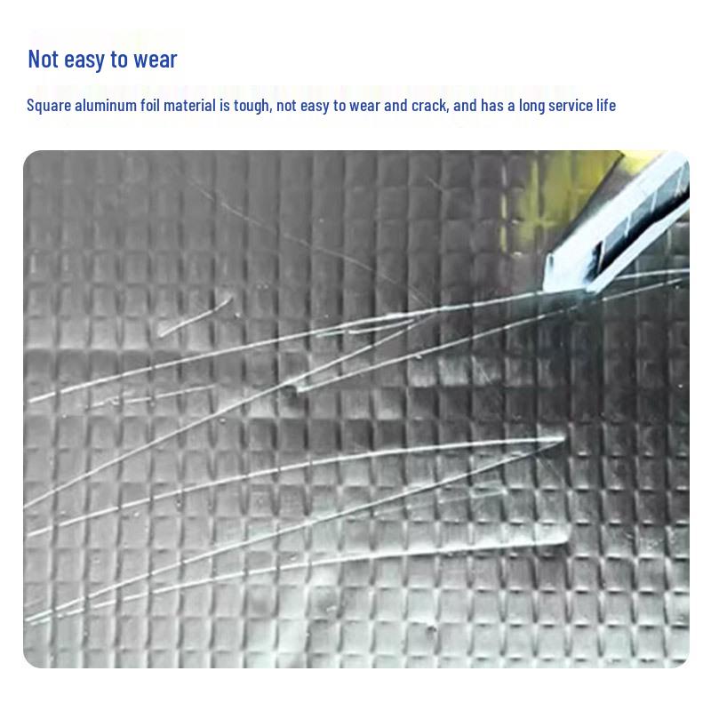 Exterior Heat & Sound Insulation Rubber-Plastic Board with Self-Adhesive Embossed Aluminum Foil