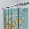 USA Karte Duschvorhang Amerikanische Staaten Reise Vintage Heimdekoration Wasserdichter Badezimmervorhang Künstlerische USA Flagge Wandbehang
