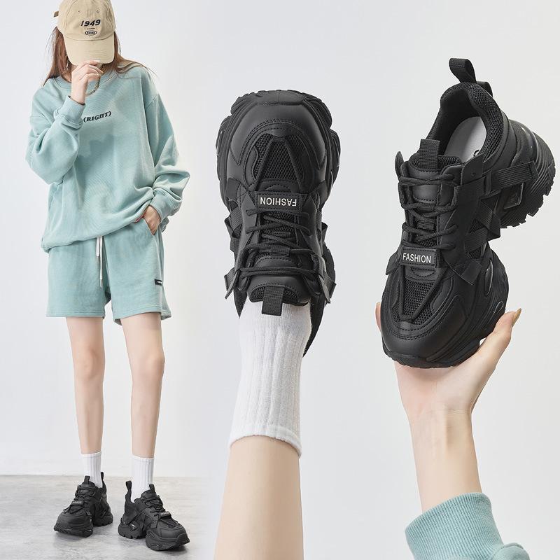 European Platform Shoes Women's Trendy Autumn New Height-increasing Small Muffin Versatile Sports and Leisure Shoes