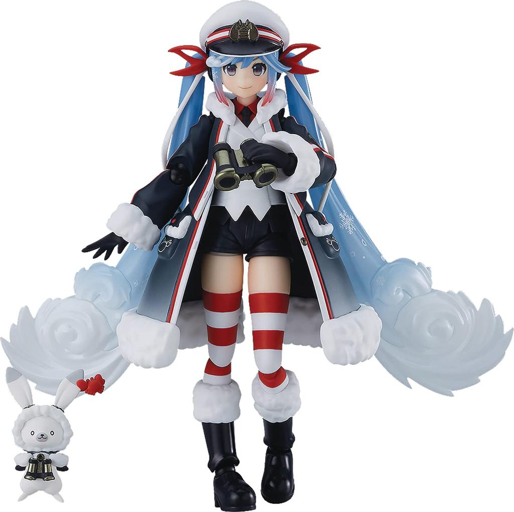 Max Factory Character Vocal Series 01 Hatsune Miku~Snow Miku (Grand Voyage Ver.) Figma Action Figure Multicolor M06807