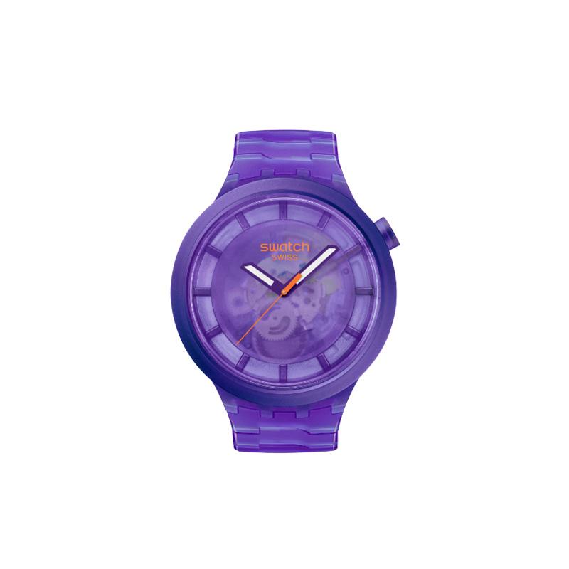 SWATCH Men 47mm Purple Watch SB05V103 SB05V103 Purple