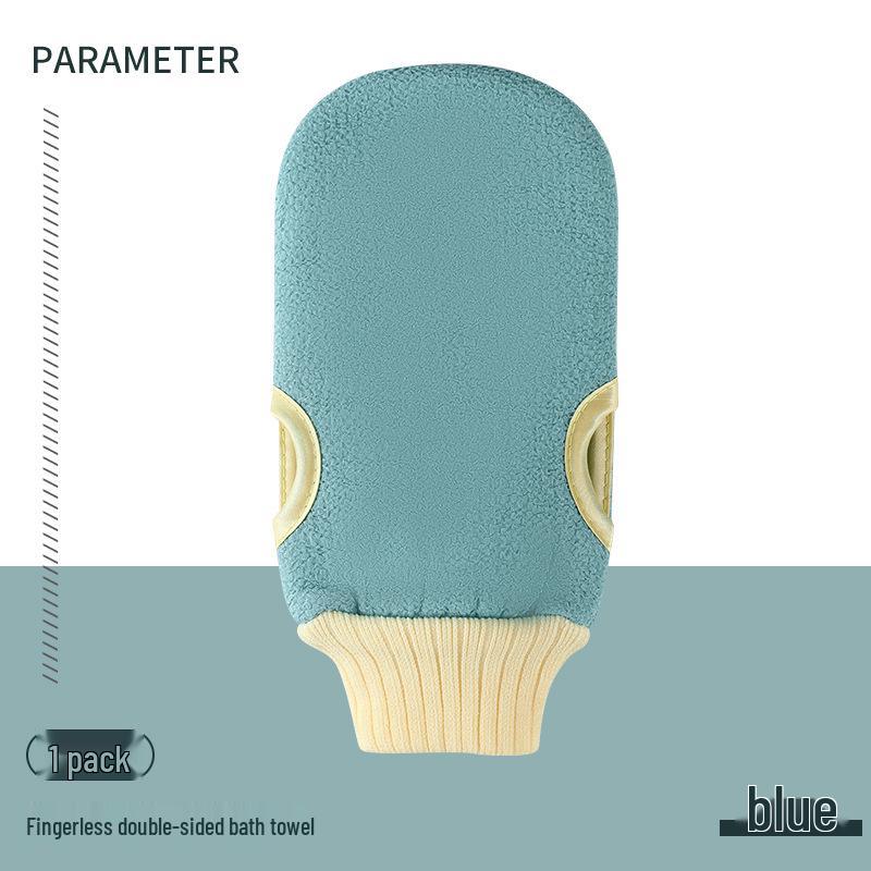 Double-Sided Exfoliating Bath Towel - Pain-Free Skin Care for Men & Women with Fine Sand Texture, Ideal for Back Scrubbing and Bathing.