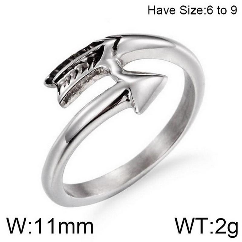 

Kalen Stainless Steel Arrow Charms Ring for Men Women Vintage Punk Finger Anillos Trendy Jewelry Anniversary Gifts for Couple 6