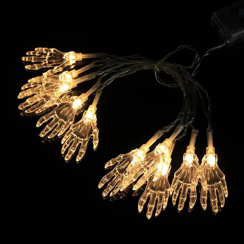 Halloween LED String Lights: Pumpkin, Spider, Skull, Ghost & Bat Decor for Party & Bar