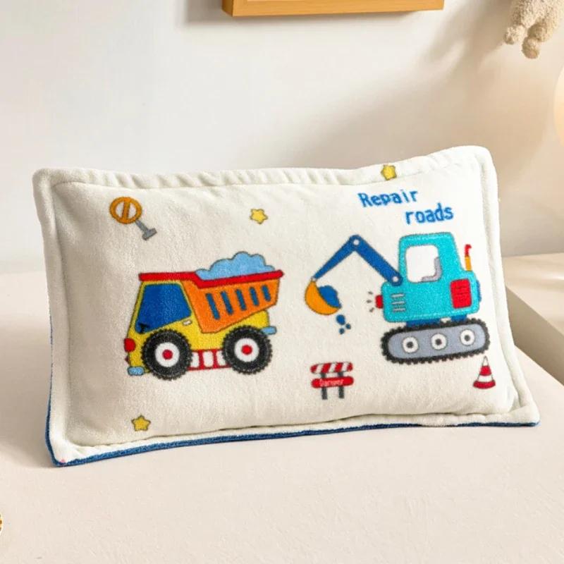 1pc Cartoon Pillow Cover , Warm Kids Pillow Case ,Winter Bedding Pillowcase ,A Class Pillowcovers for Kids Children Baby Newborn