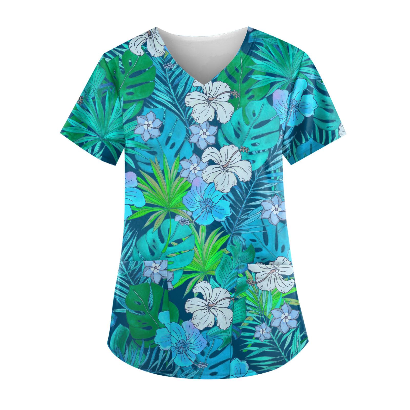 

(SU)Женские топы с v-образным вырезом и короткими рукавами с персонализированным принтом, рабочие футболки