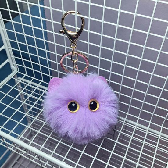 Plüschkatze Schlüsselanhänger Pelzball Puppe Tasche Anhänger Schlüssel Rucksack Geldbörse Zubehör Auto Innenraum Dekoration