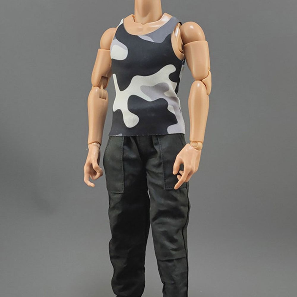 Tops Doll Sports Bottom Soldier Casual T-shirt 1/6 Miniature Clothing Soldier Figure Accessory