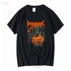 Death Angel Band HAPPY HALLOWEEN Black T Shirt Short Sleeve All Sizes TA5689 Vintage Washed Breathable Graphic Streetwear