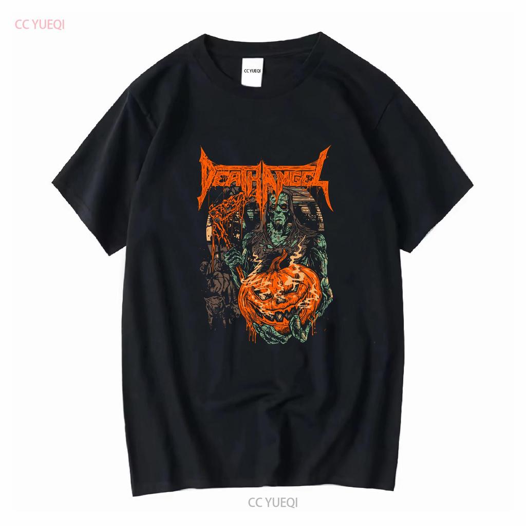 Death Angel Band HAPPY HALLOWEEN Black T Shirt Short Sleeve All Sizes TA5689 Vintage Washed Breathable Graphic Streetwear