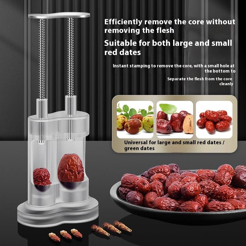 Stainless Steel Red Dates Corer Manual Jujube Pitter Cherry Olive Fruit Core Remover Seed Push Out Tools Kitchen Accessories