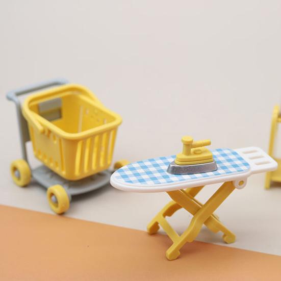 1Set Sorgfältige Verarbeitung Glatte Oberfläche Nützliche Simulierte Puppenhaus Waschmaschine Waschküche Kit