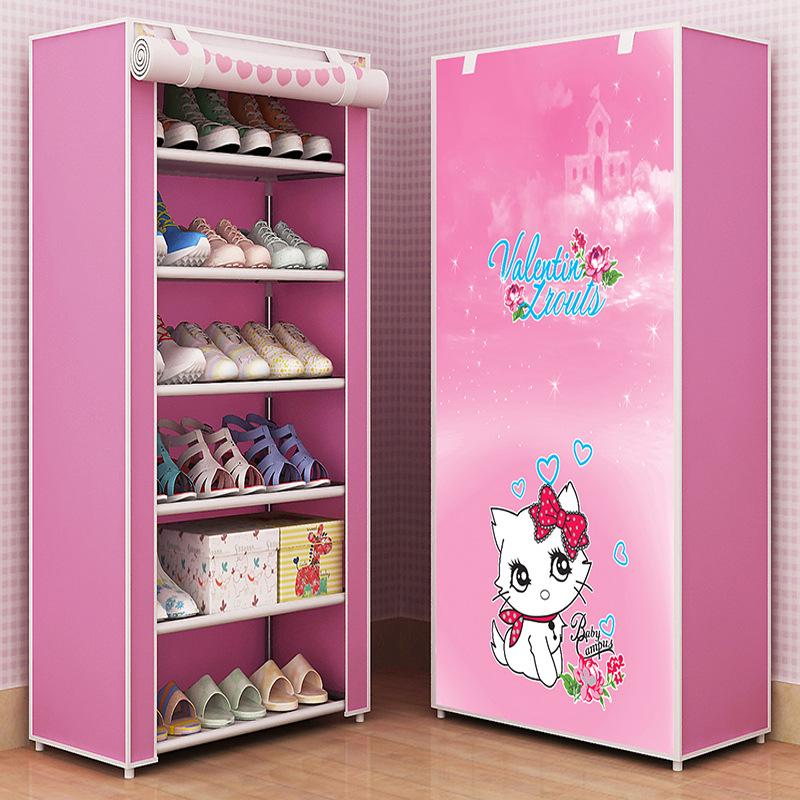 Multi-layer Dustproof Shoe Cabinet and Organizer for Home, Dormitory, or Hallway