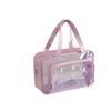 Waterproof Fitness Travel Bag - Large Capacity, Wet/Dry Separation, Thickened Transparent Portable Handbag