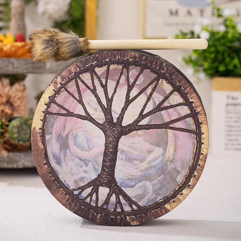 Delightful Dragon Pattern Drum Unique Decorative Instrument For Charming Celebrations Holiday