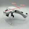 5 Lens Adjustable Magnifier Eyelash Extension Magnifying Glasses LED Light Lamp Grafting Repair Tattoo Individual Lashes