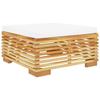 VidaXL Salon de Jardin 2 pcs Table Basse Coussin de Siège Ensemble de Meubles de Jardin Mobilier d'Extérieur Patio Terrasse 319169