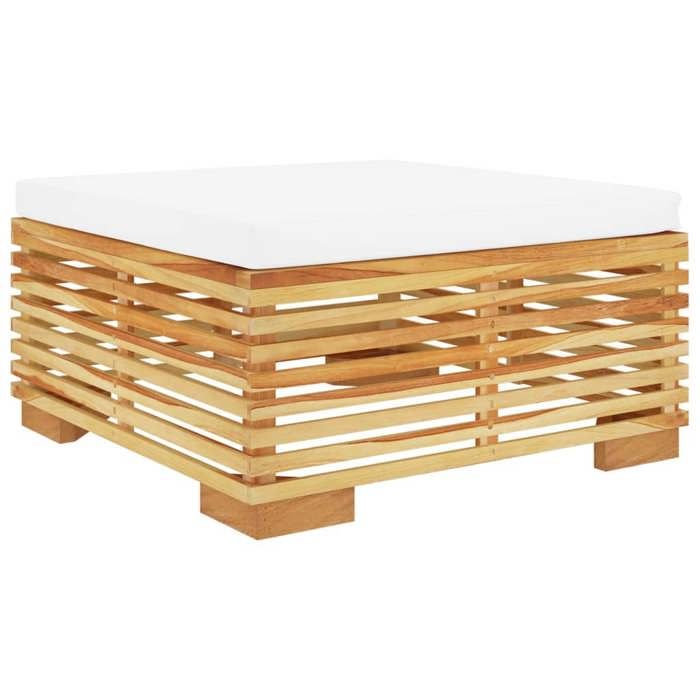 VidaXL Salon de Jardin 2 pcs Table Basse Coussin de Siège Ensemble de Meubles de Jardin Mobilier d'Extérieur Patio Terrasse 319169