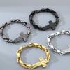 Vintage Cross Bracelet for Man 8MM Wide Waterproof Stainless Steel Chain Bracelets Gifts for Husband Boyfriend Pulsera De Acero