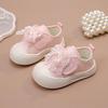 Girls' White Breathable Canvas Shoes - Spring/Summer 2026 New Arrivals, Kids' Non-slip Soft Sole Baby Shoes.
