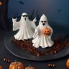 Figurka ducha Halloween Strašidelné ozdoby duchů Sběratelská stolní soška ducha Domácí dekorace na stůl Středové dekorace Police Krbová římsa